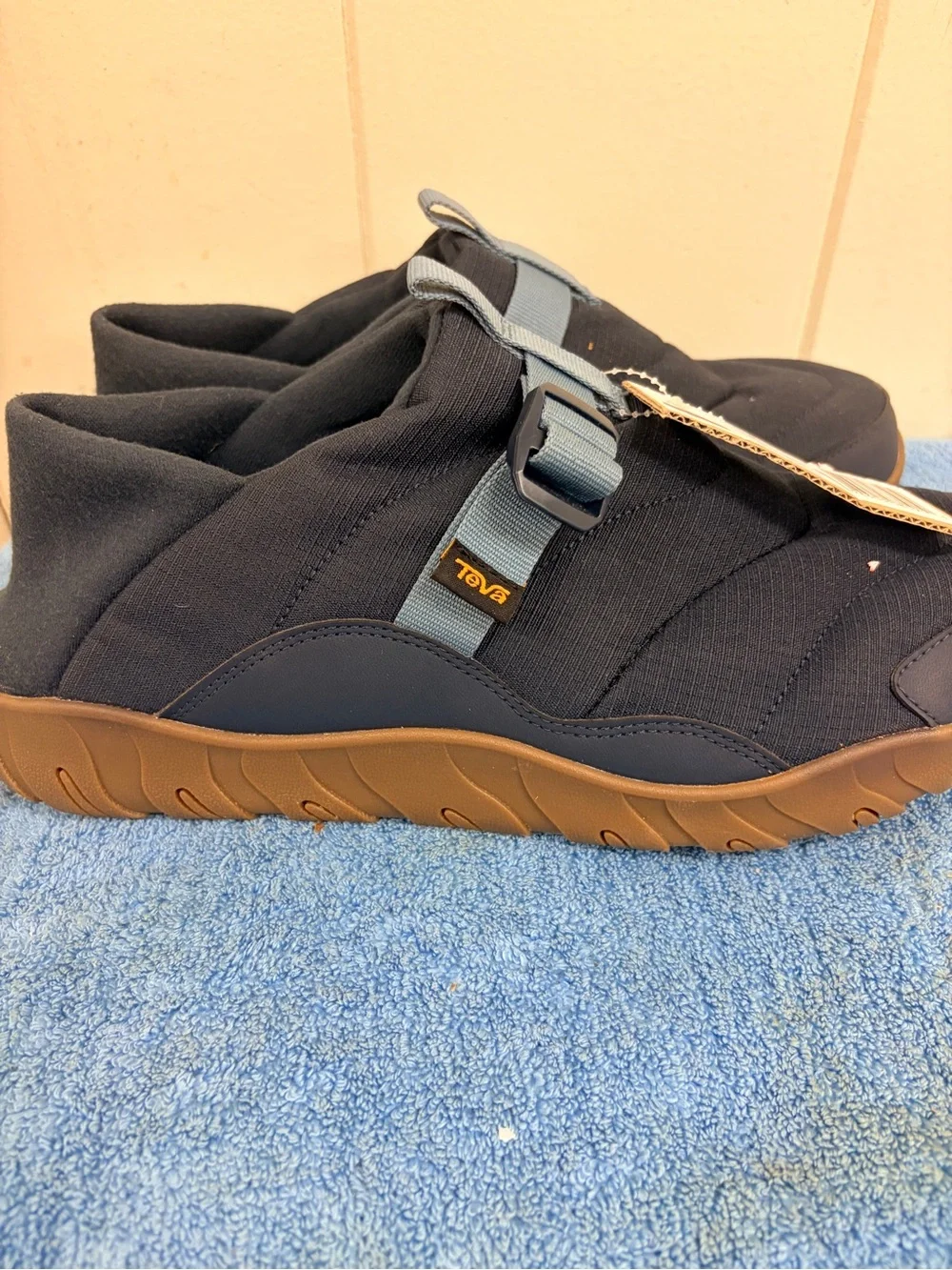 Teva Men's Slip-On Loafer in Navy and Brown